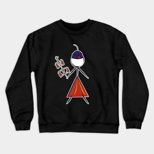 Madeira Island Female Stick Figure inspired by Folklore Crewneck Sweatshirt